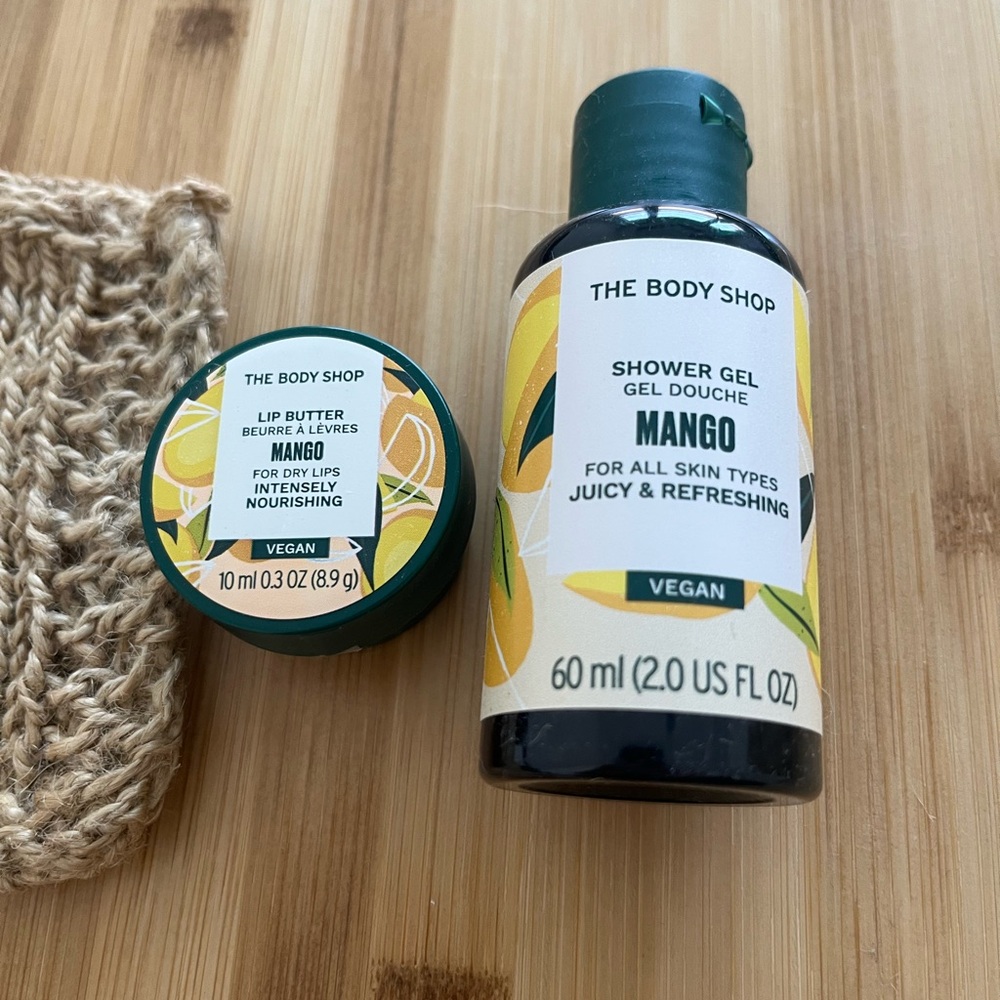 The Body‎ Shop Yellow and Green Body Wash